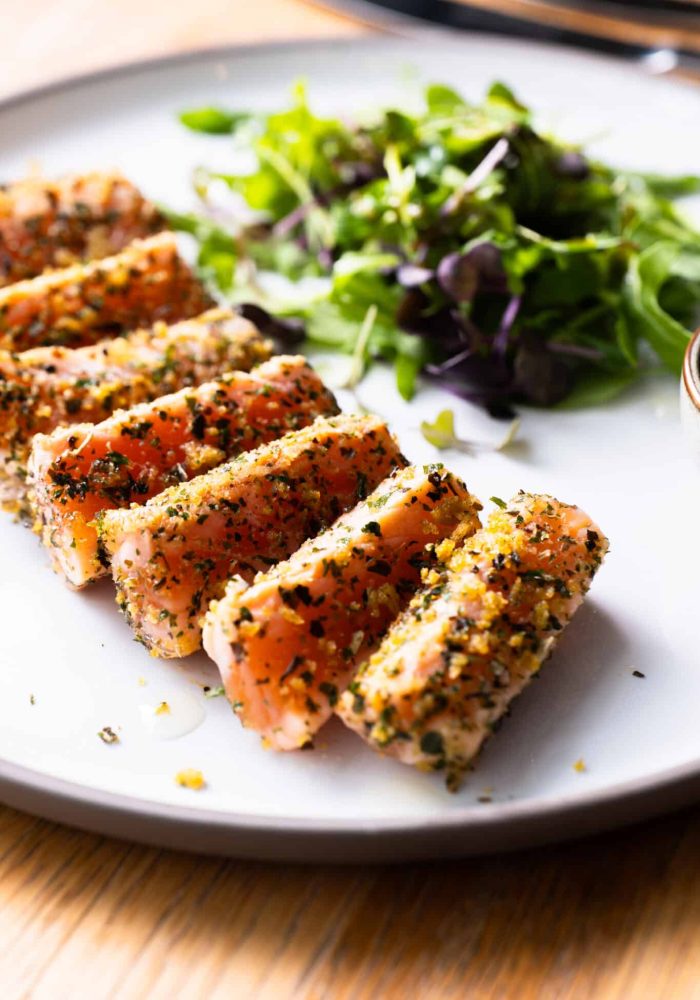salmon on a plate