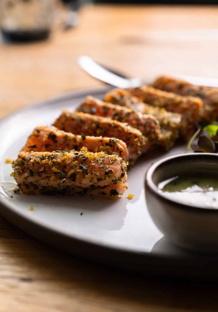 Salmon on a plate