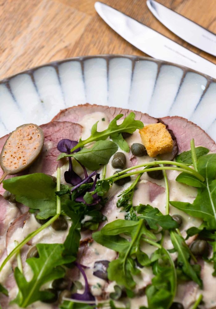 salad on a plate