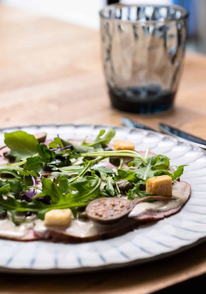 salad on a plate